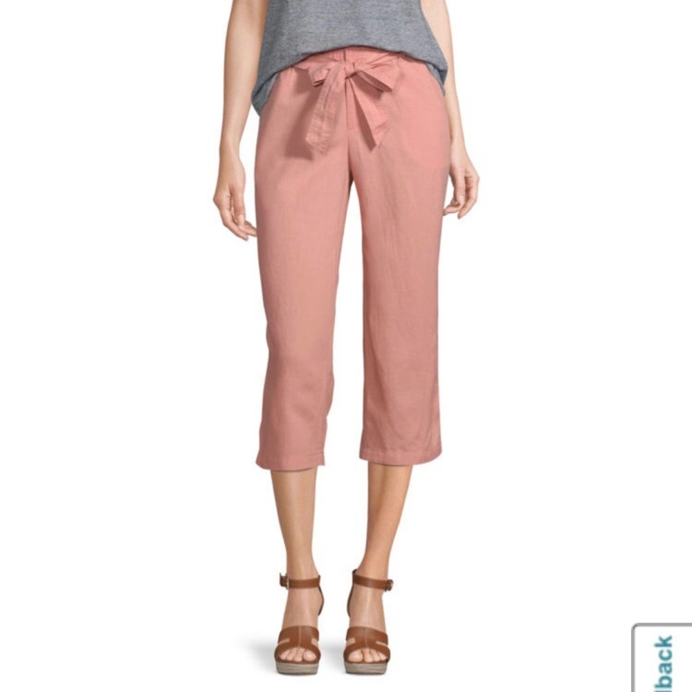 🌸 Liz Claiborne Belted Cropped Pants NWT 🌸